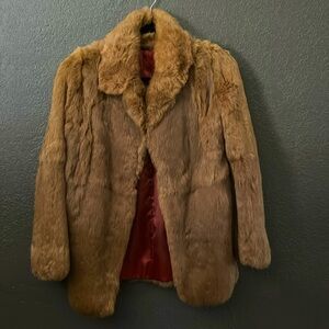 Rabbit fur coat